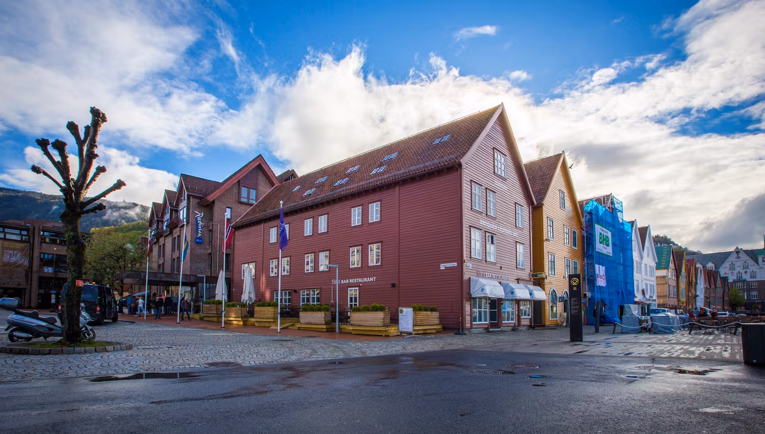 Radisson Blu Royal hotel - fasade på Bryggen