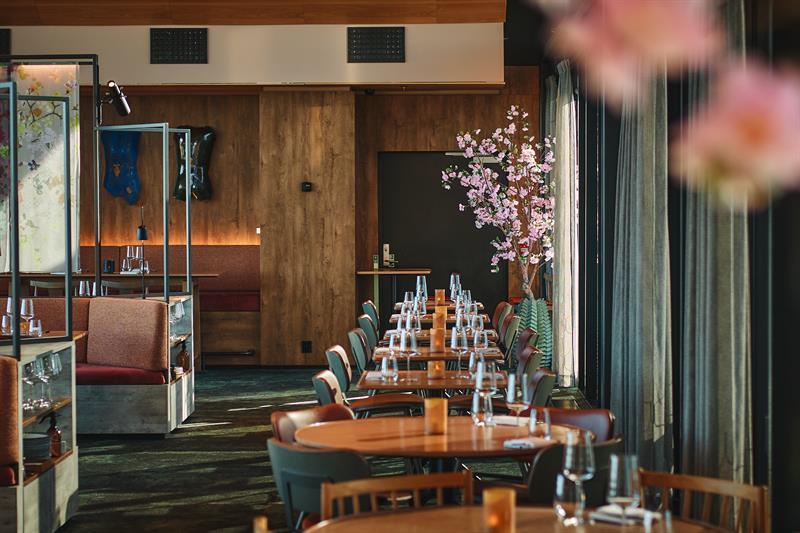 Table and chairs in Mori restaurant