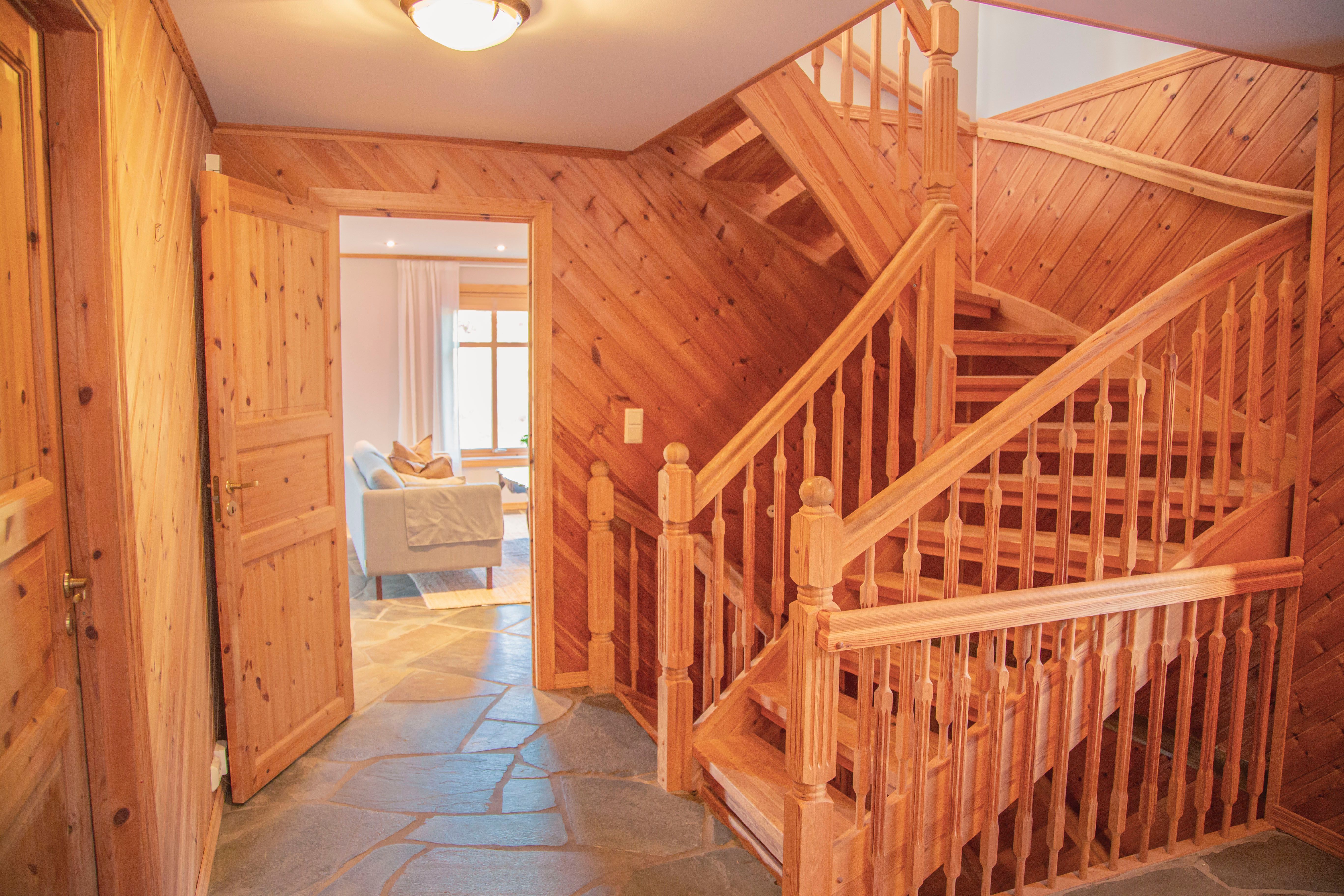 The way to the bedrooms upstairs