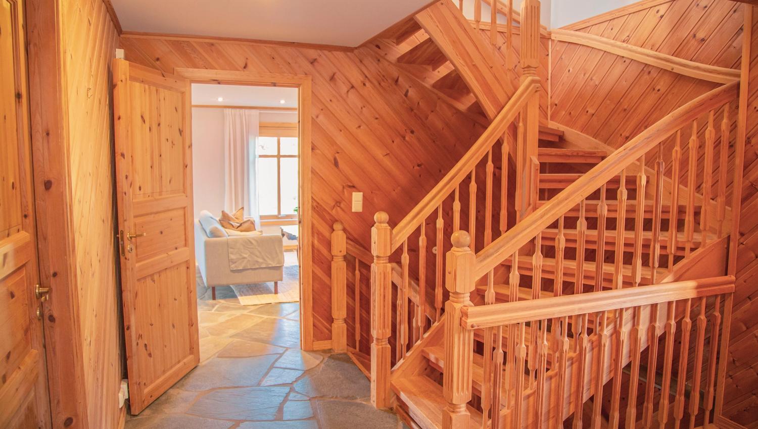 The way to the bedrooms upstairs