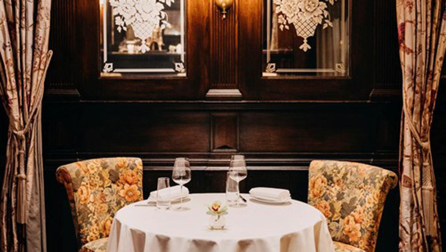 Table at Bristol Grill
