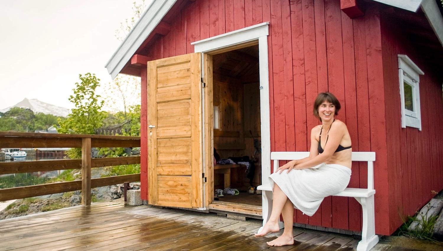 Vedfyrt sauna