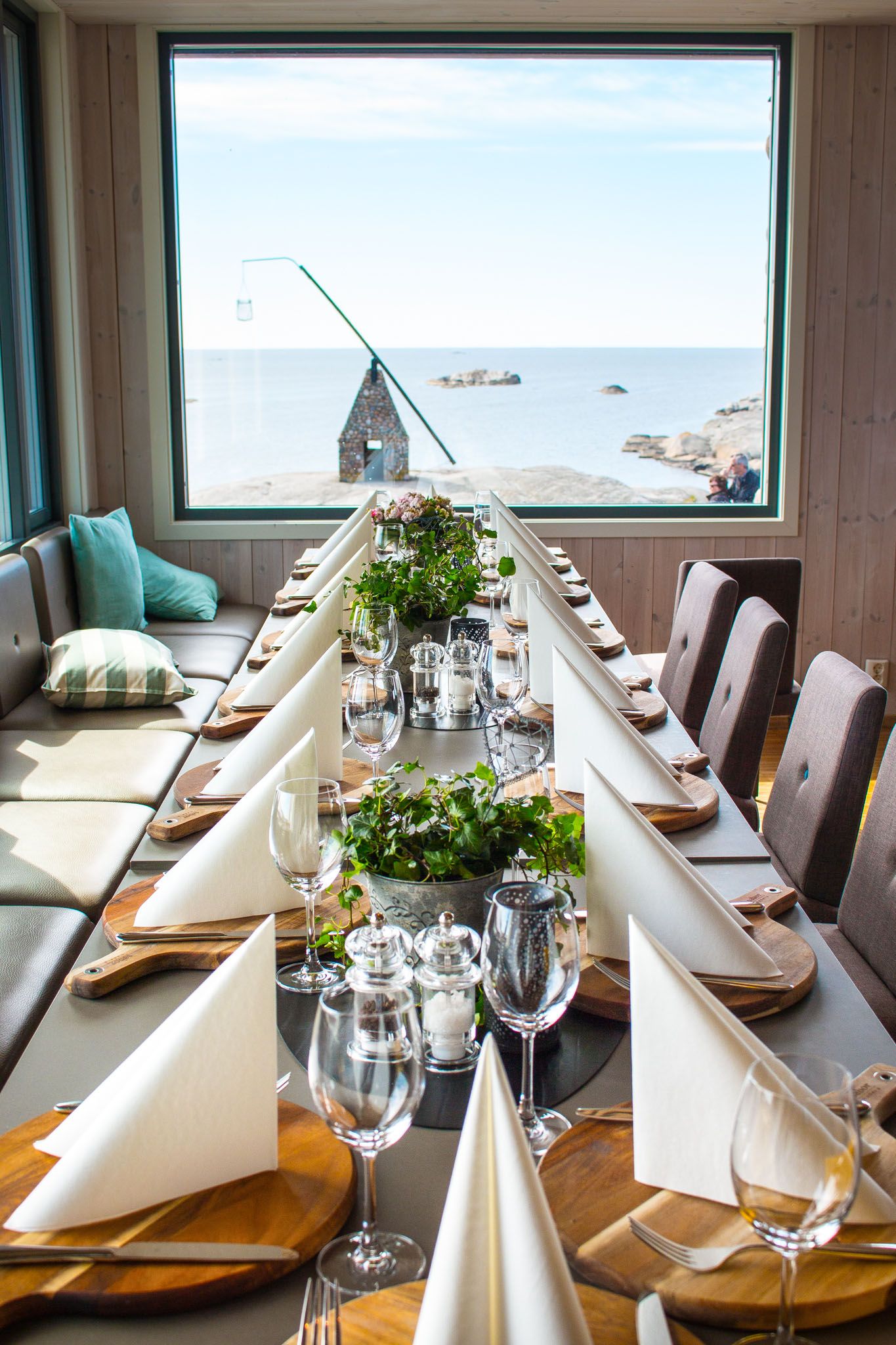 Nicely set long table