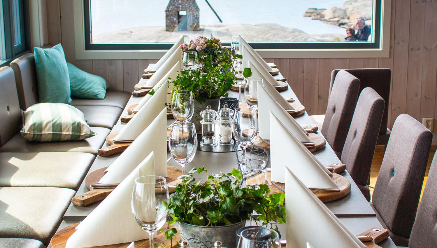 Nicely set long table