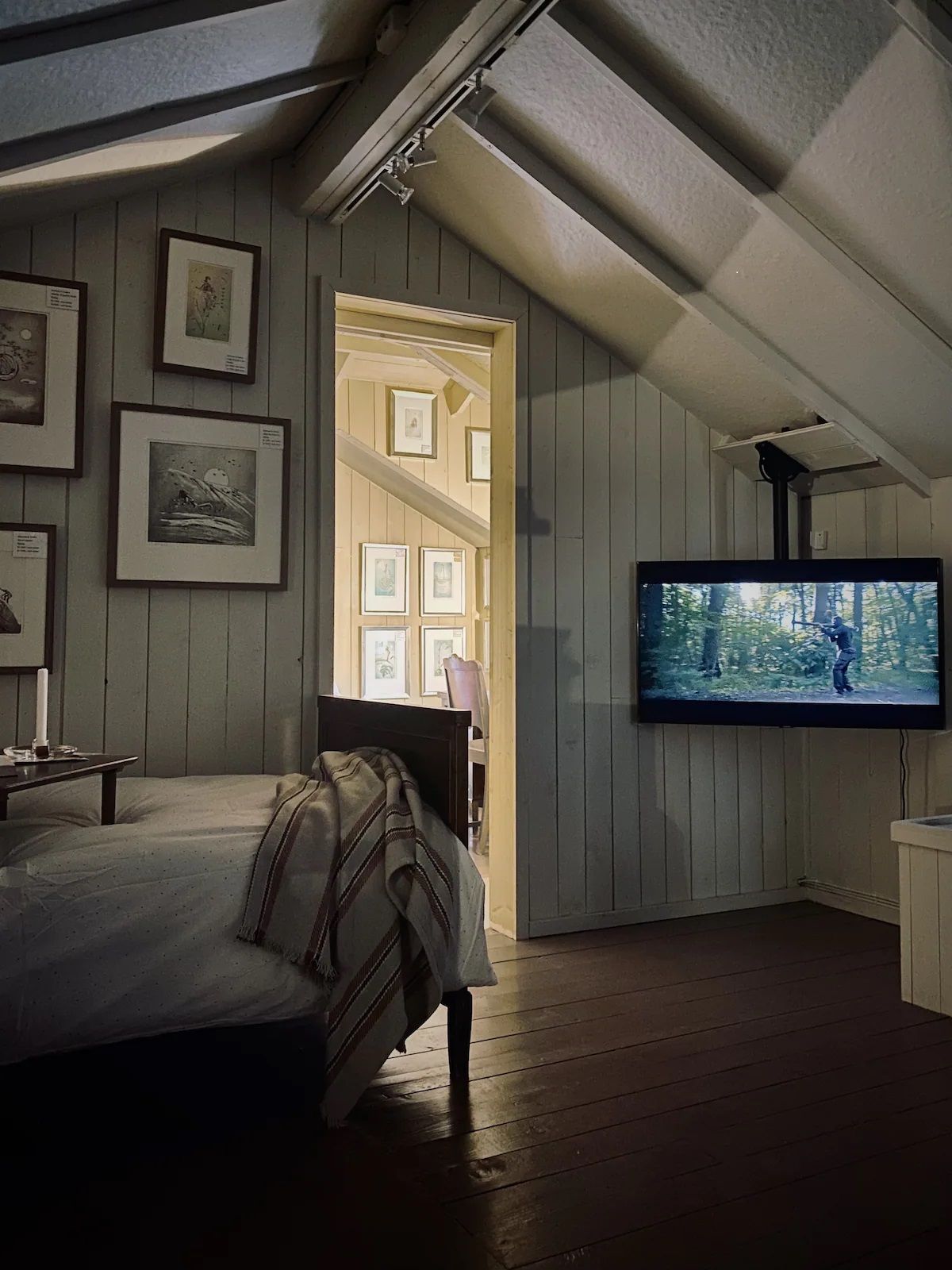 Bedroom with TV