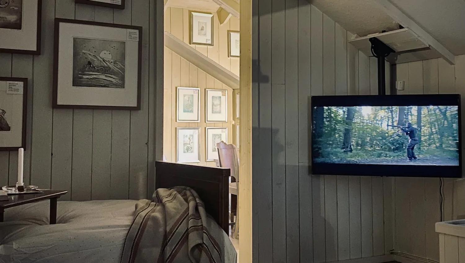 Bedroom with TV
