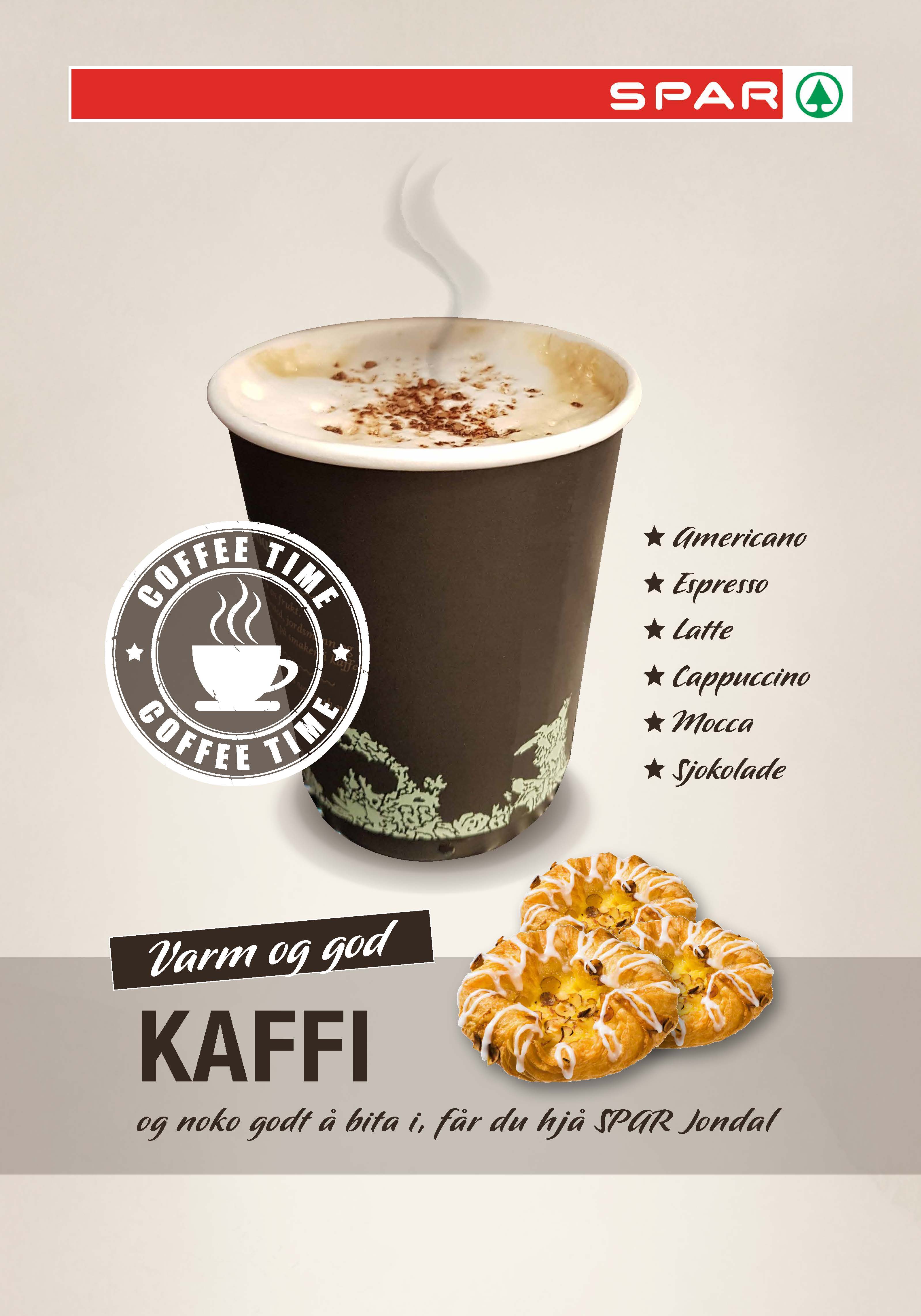 Hot coffee and fresh pastries at SPAR Jondal – the perfect break during your Hardanger fjord journey.