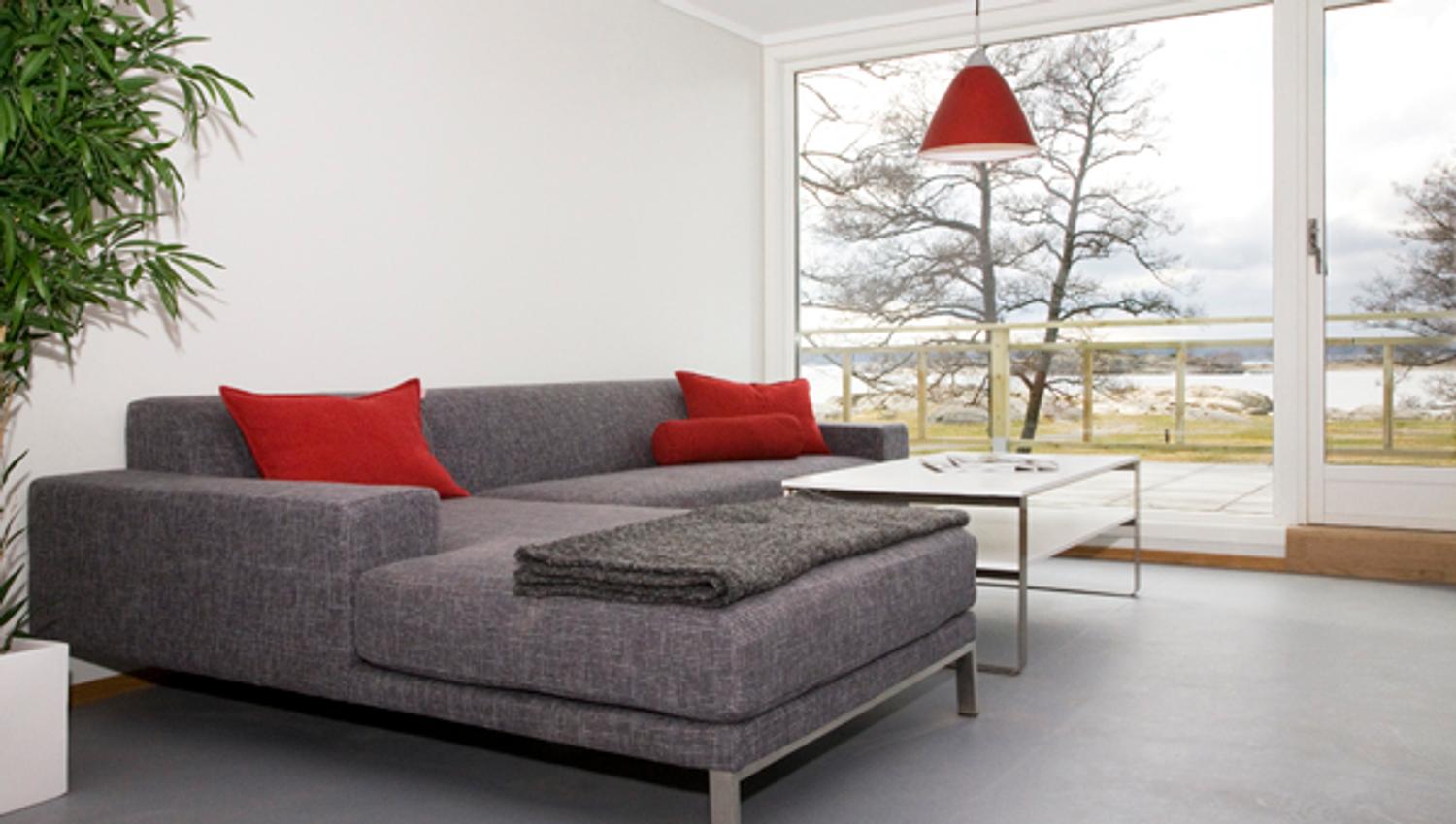 Sofa and table