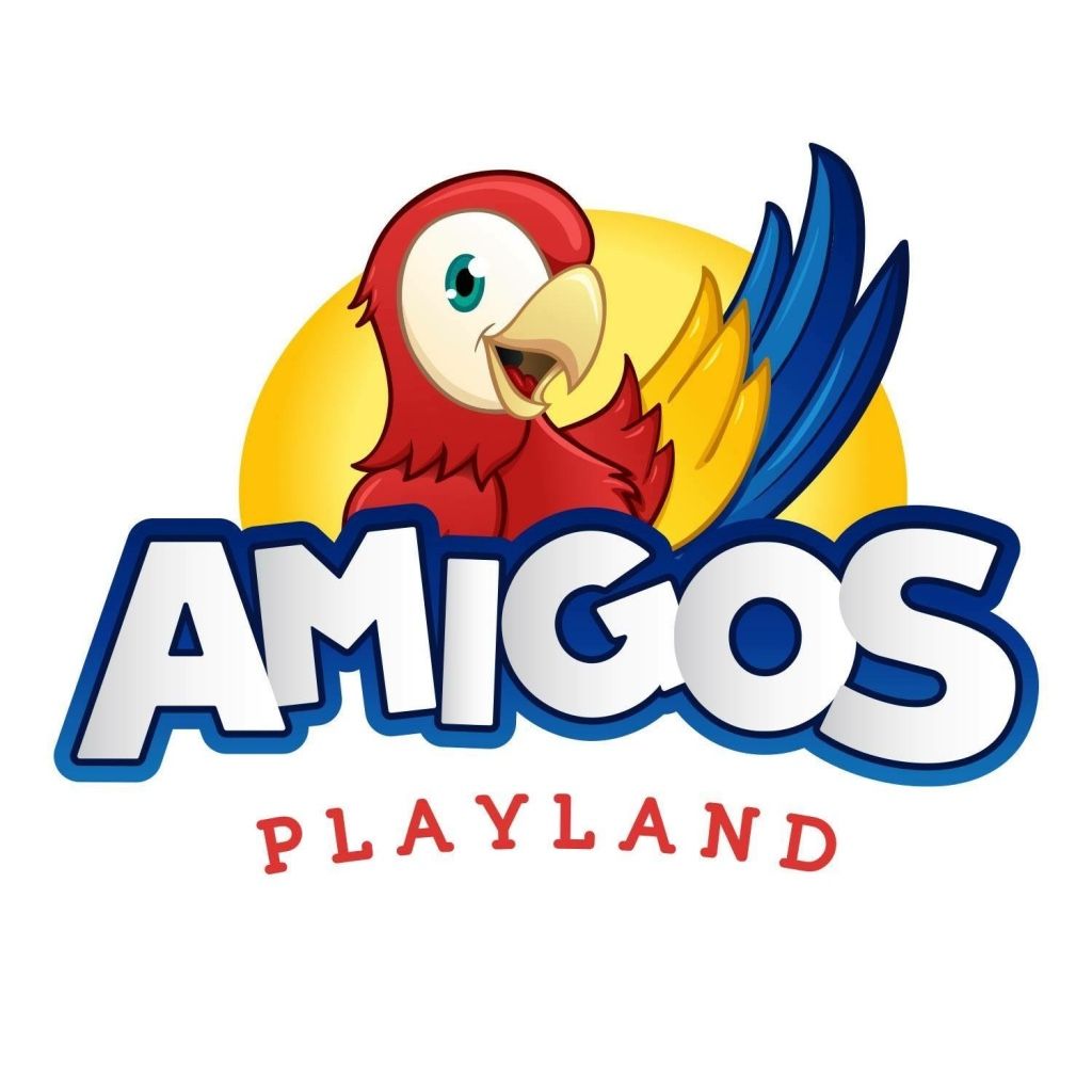 Amigos logo - a colorful parrot