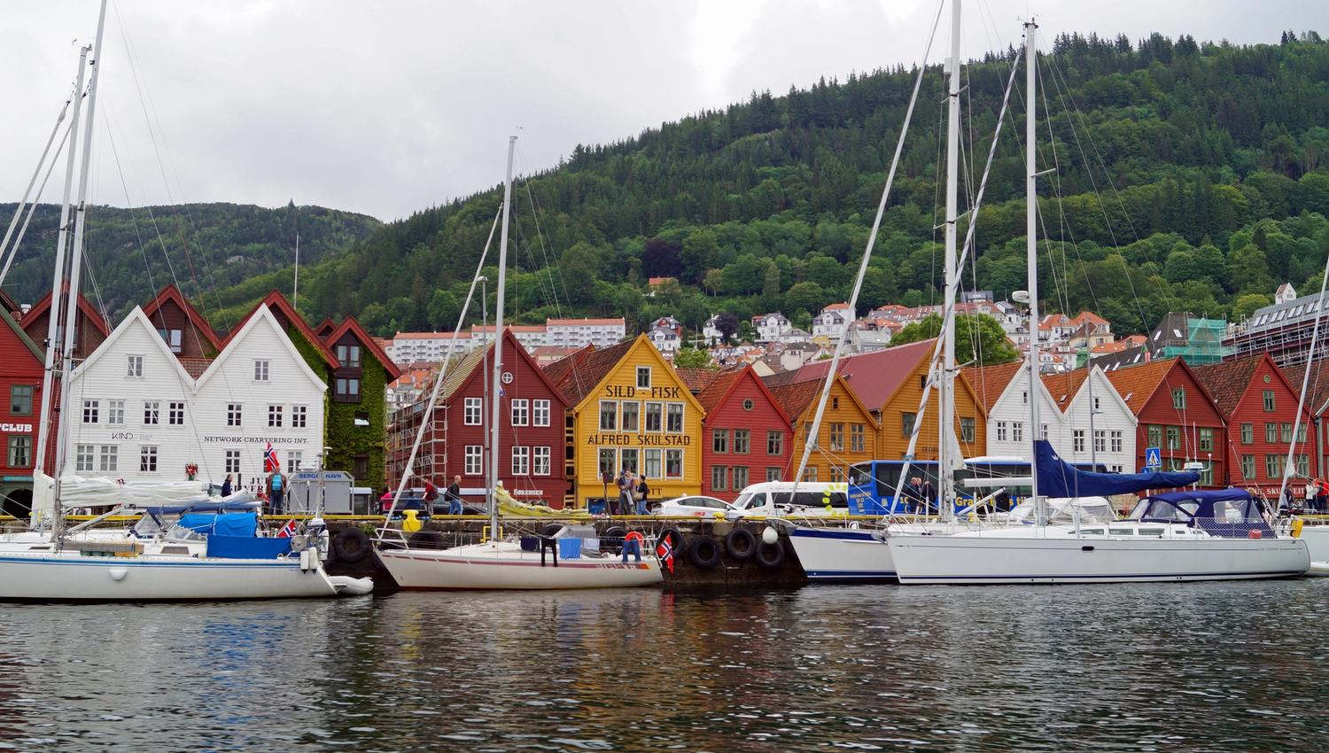 Beautiful view of Bryggen