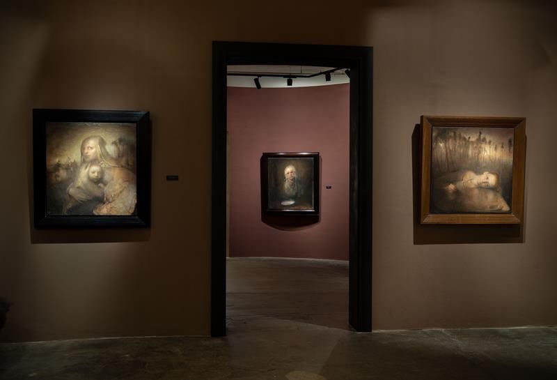 Woman and Self Portrait