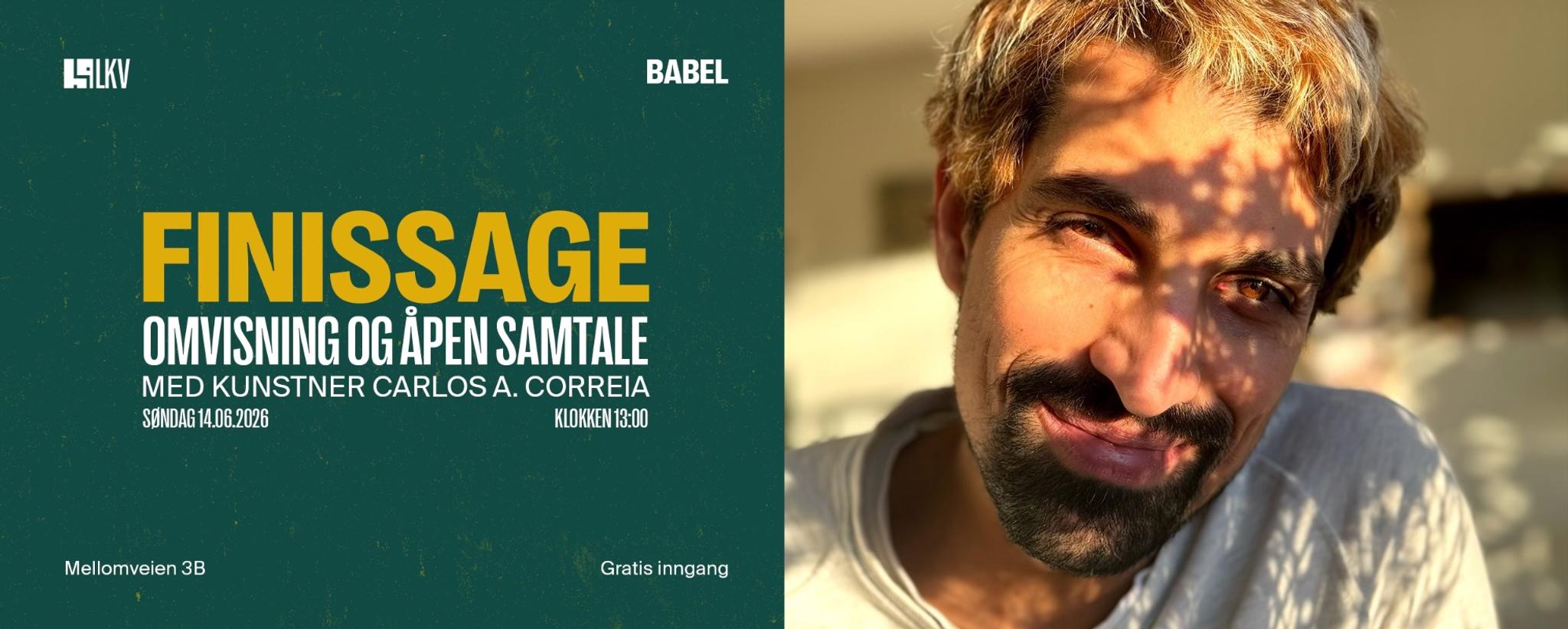 Finissage: Omvisning og åpen samtale med kunstner Carlos A. Correia