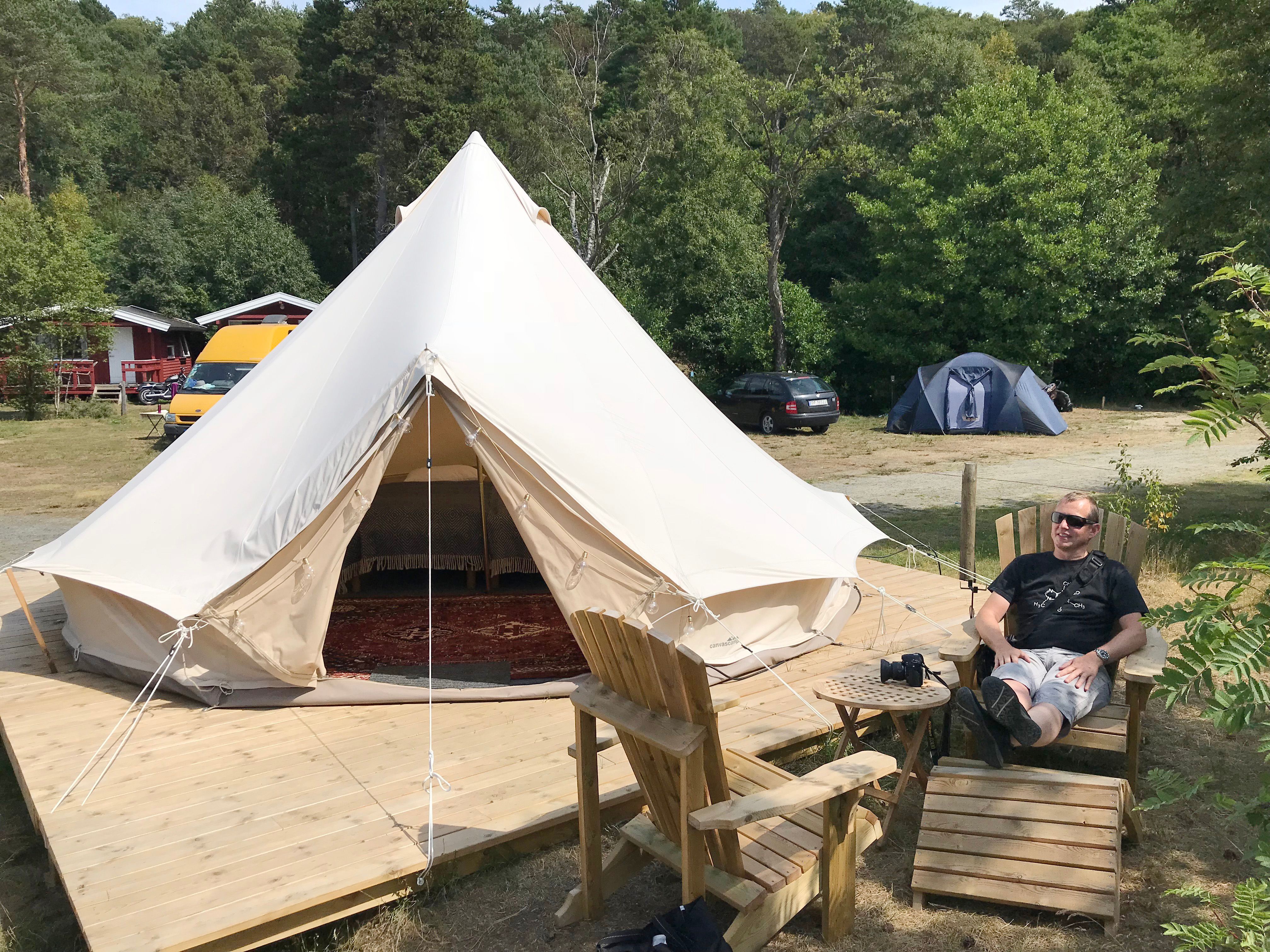 Glamping-telt-Lomsesanden-Camping-Farsund