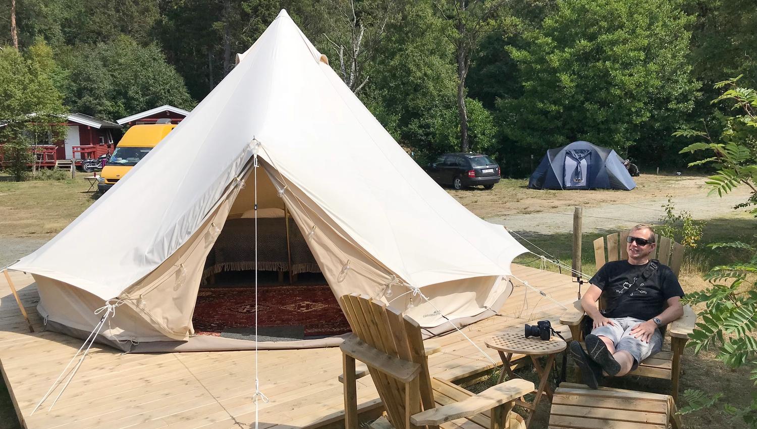 Glamping-telt-Lomsesanden-Camping-Farsund