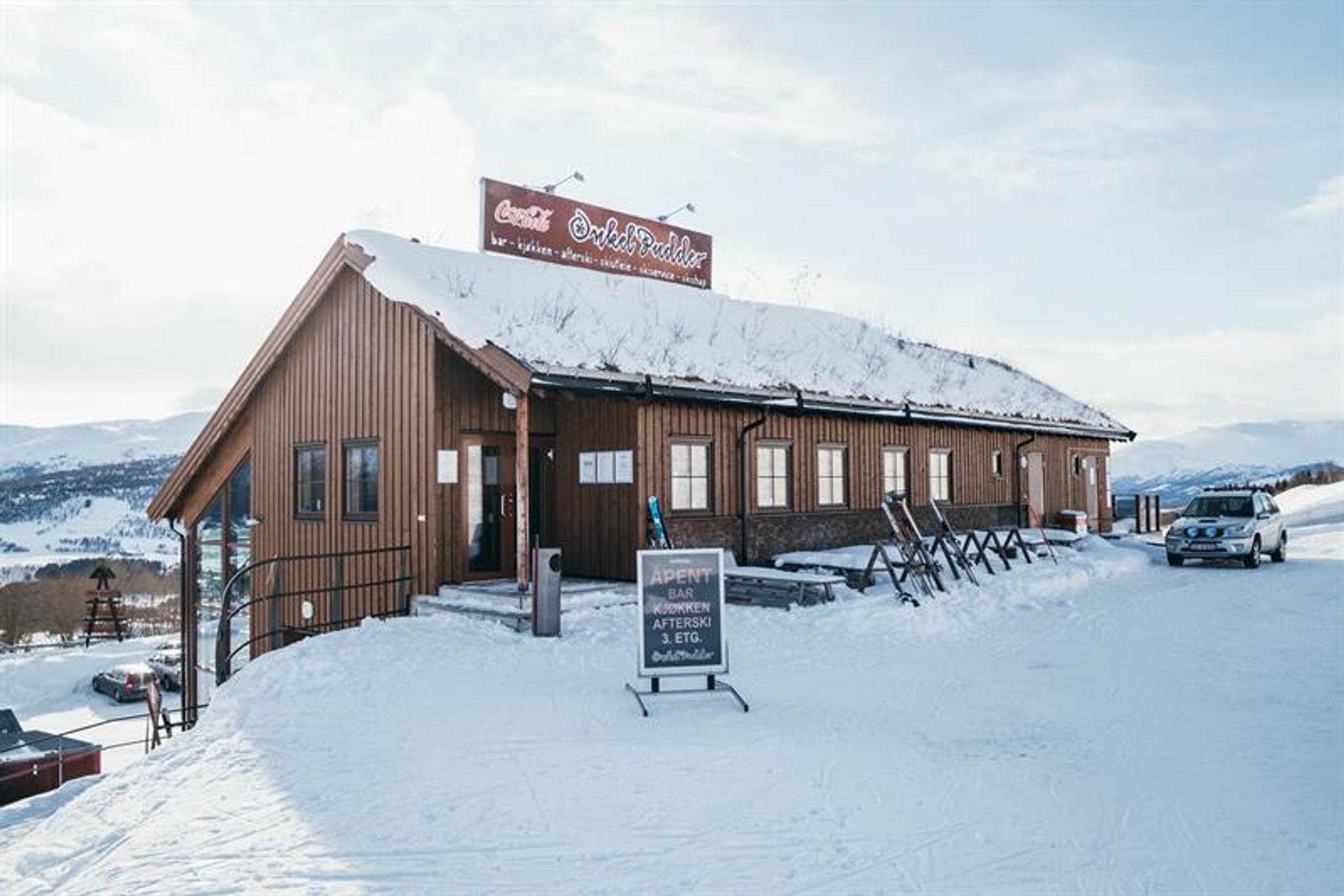 Onkel Pudder ligger flott til i Vangslia, Oppdal Skisenter.