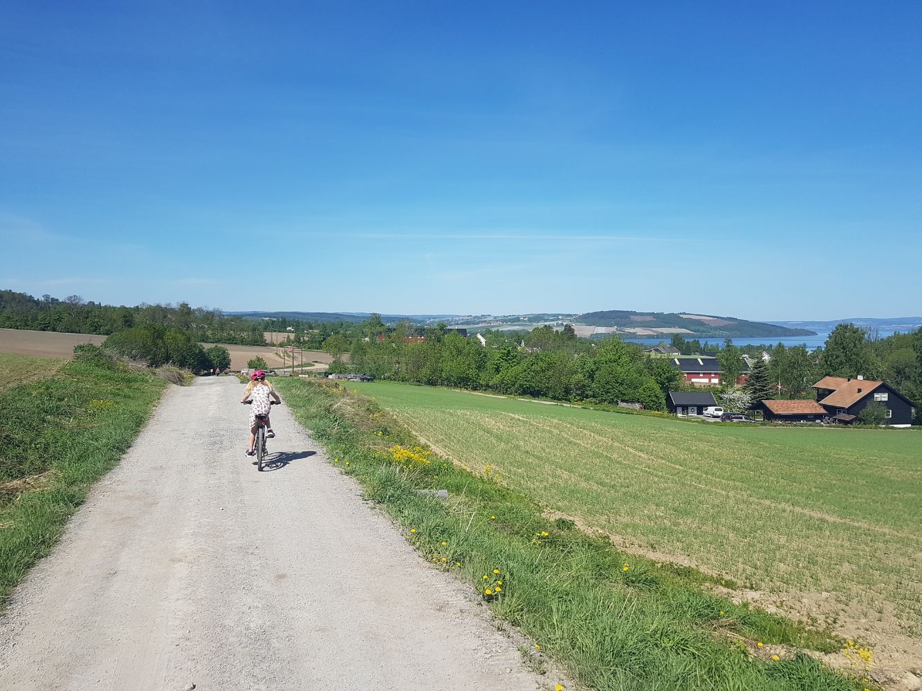 Sykkeltur nær Evjua Strandpark