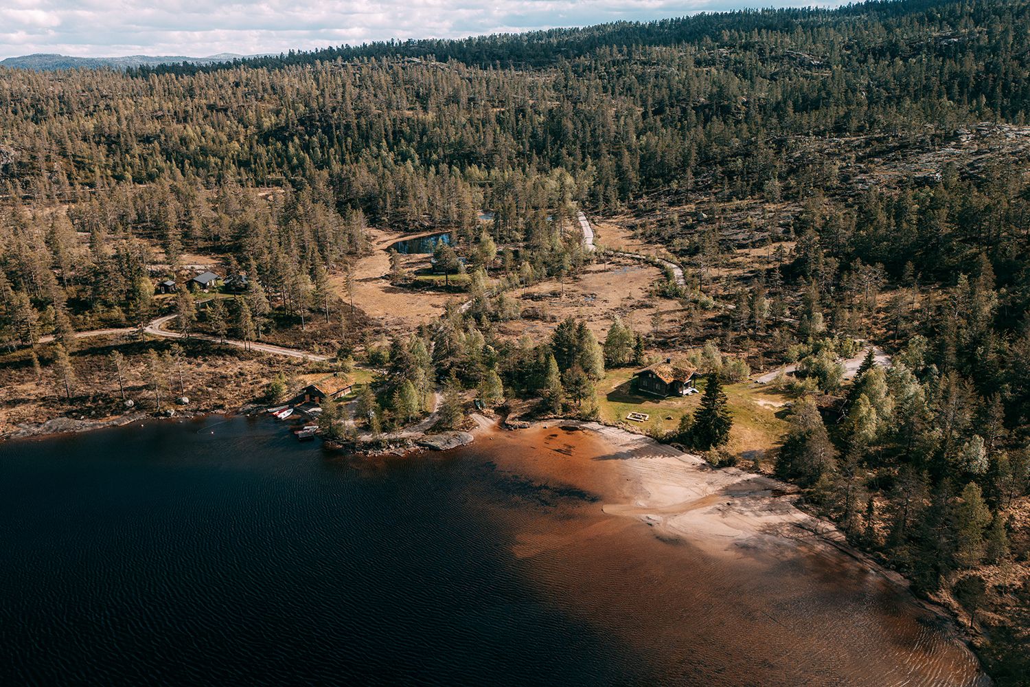 Fiskebustøylen ved Holmevatn i Fyresdal