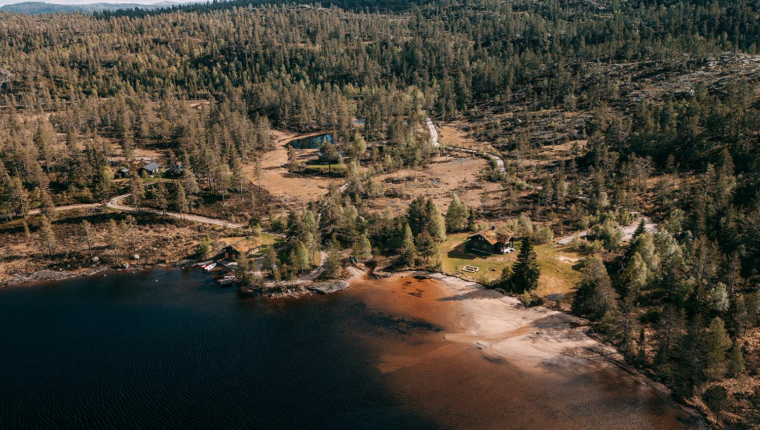 Fiskebustøylen ved Holmevatn i Fyresdal
