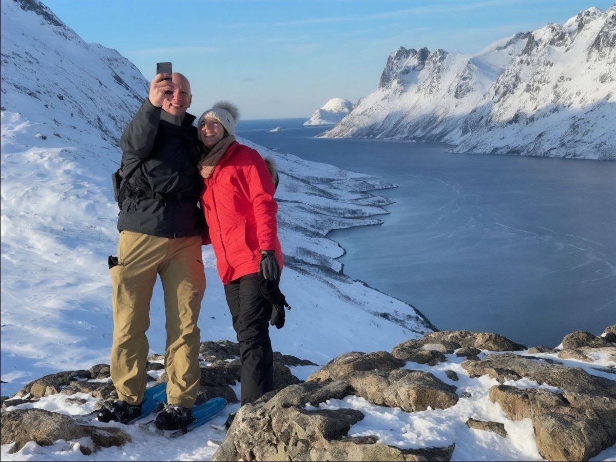 Two guests taking a selfie