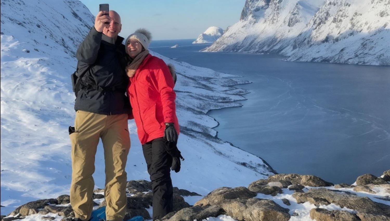 Two guests taking a selfie