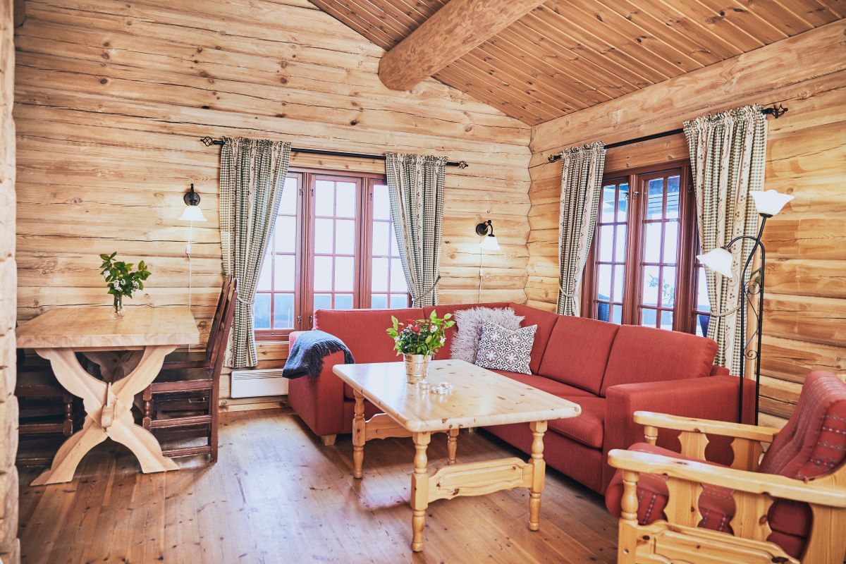 Interiør på hytte