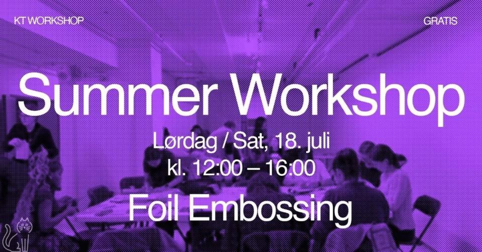 Foil Embossing Workshop