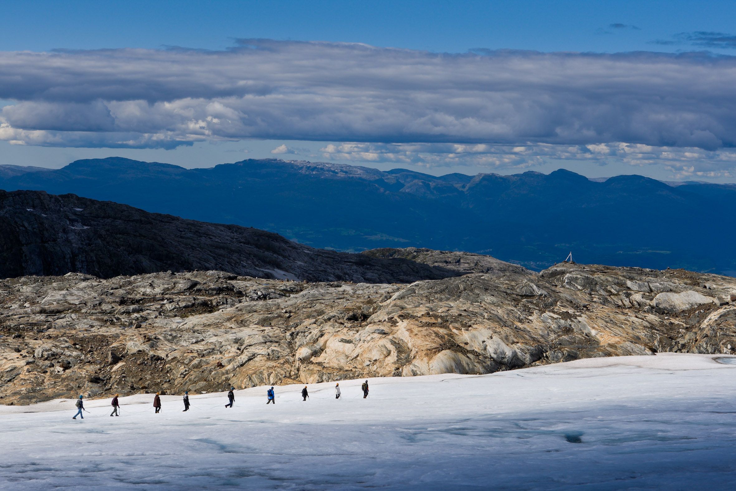 Glacier hike with Folgefonni Glacier Team