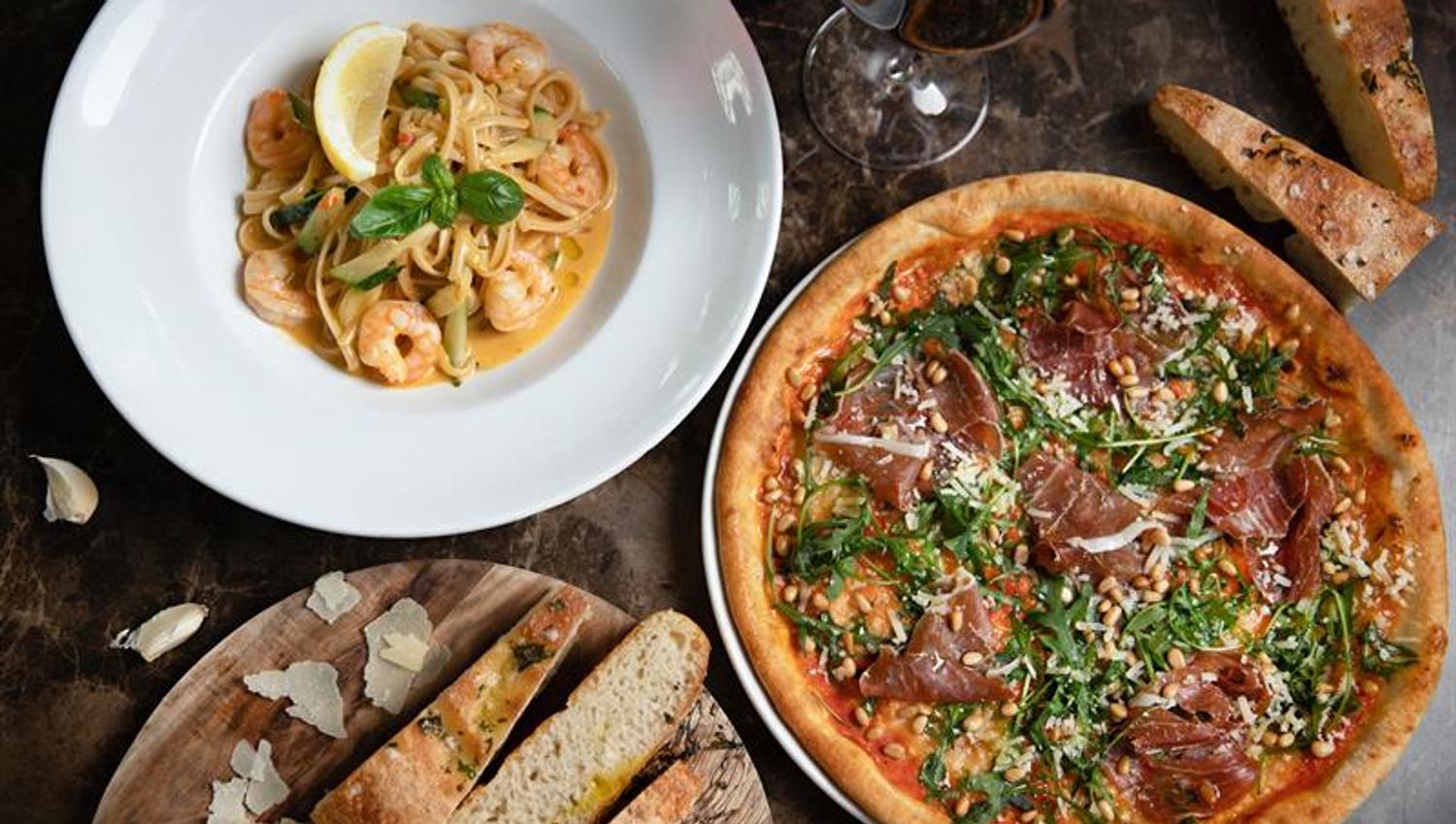 Pasta and pizza