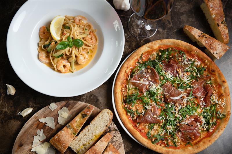 Pasta and pizza