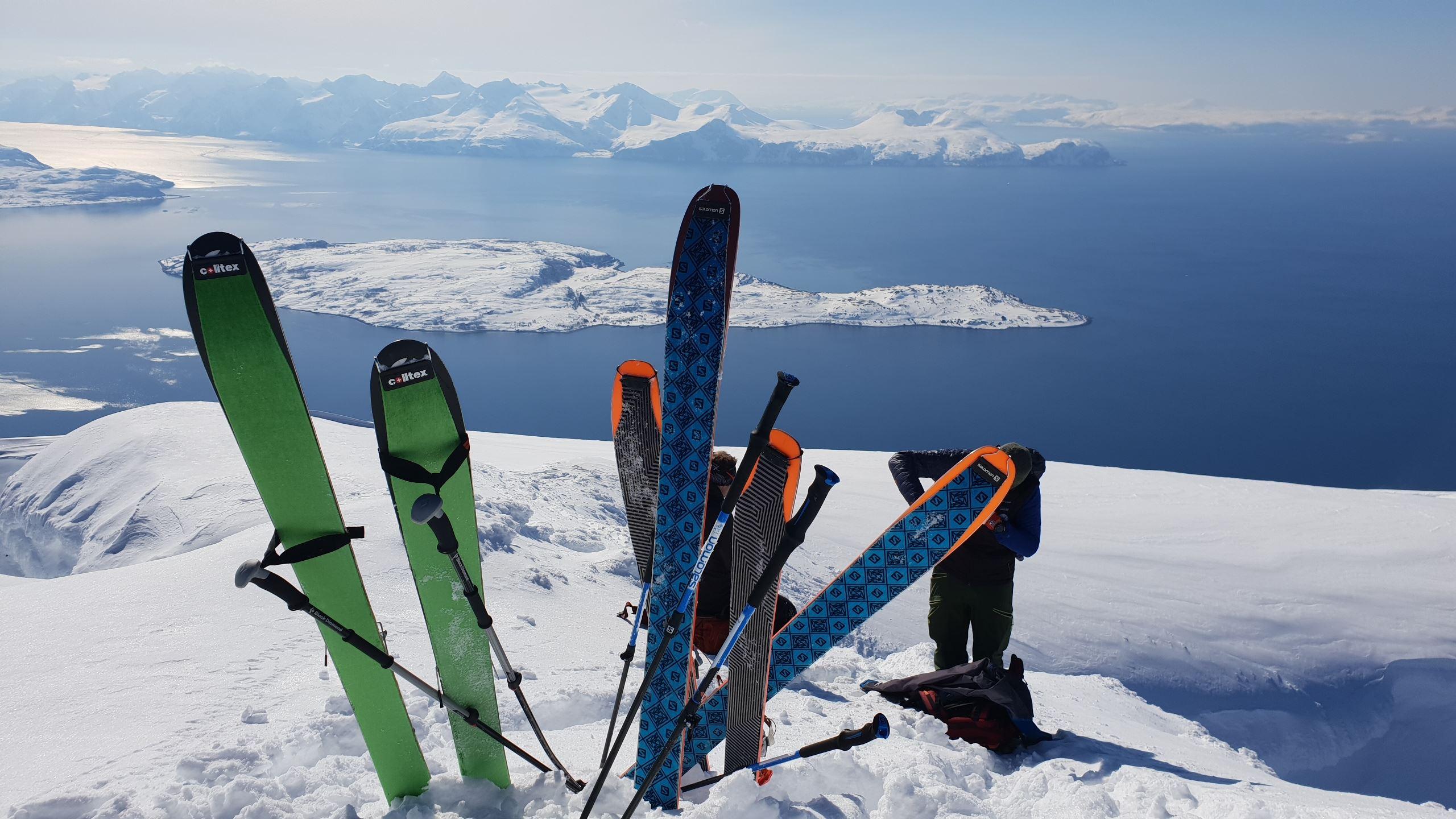 Ski touring in the Lyngen Alps