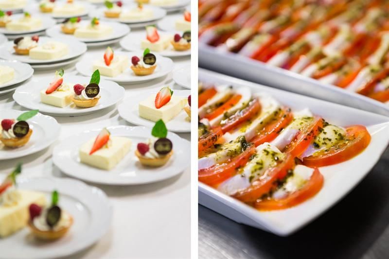 Two detail photos of dishes.