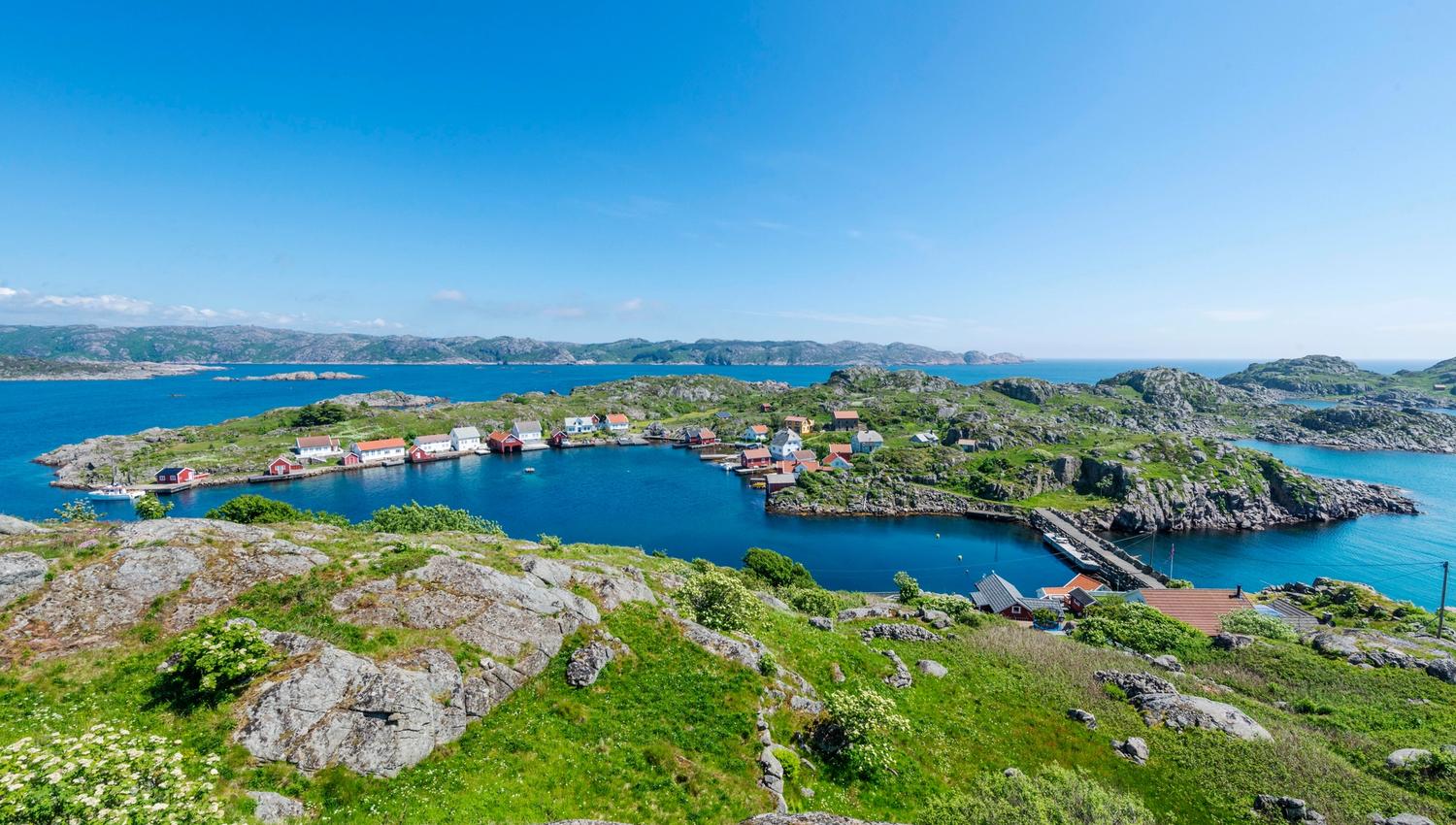 Korshamn, Lyngdal - Utsikt Kikkerheia
