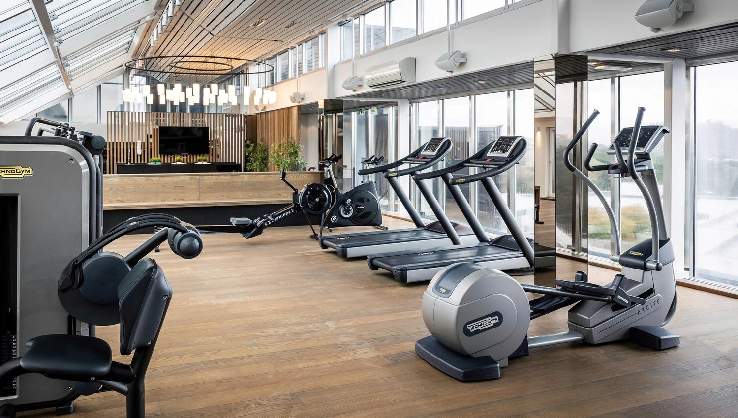 Gym on the top floor