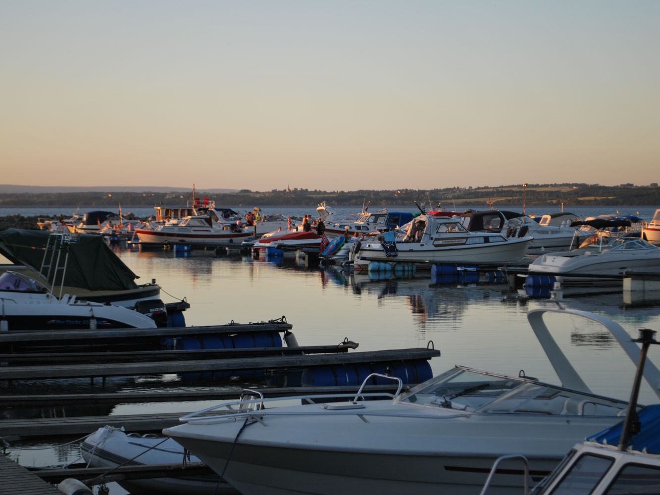Båthavn i Evjua Strandpark