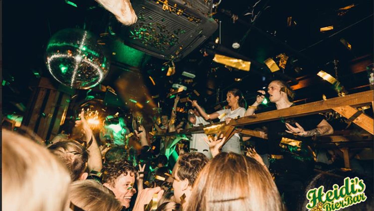 Concert with people dancing