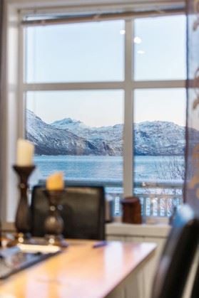 From the inside of seafront appartment