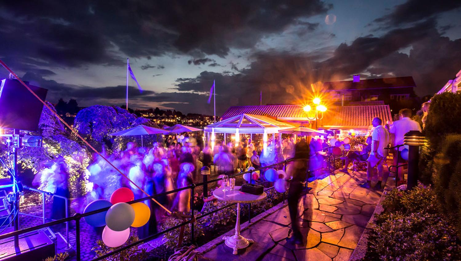 fest på uteområdet til forrett på Becks Brasserie og Bar Osebro i Porsgrunn