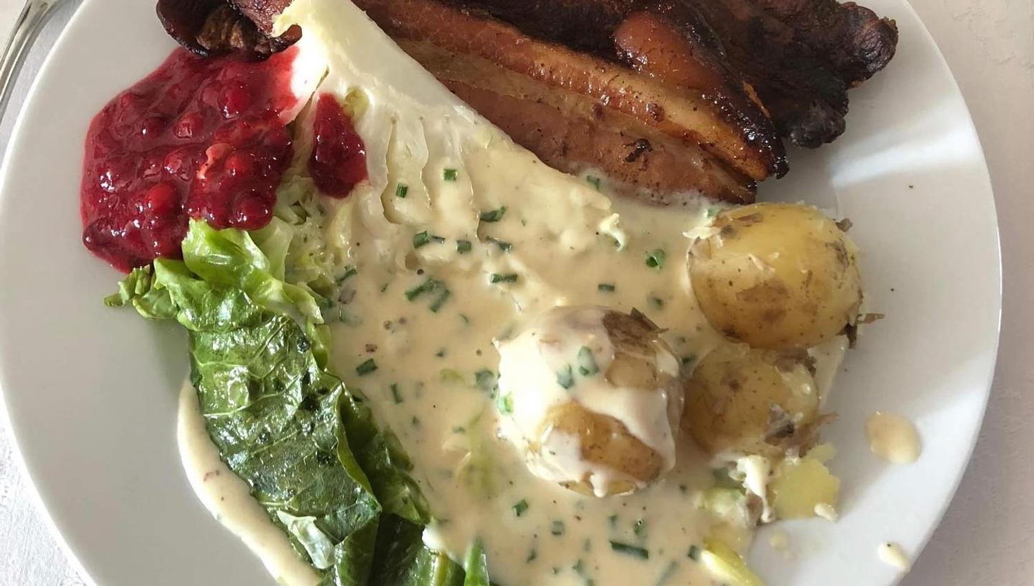 Flesk og duppe på Furu egg