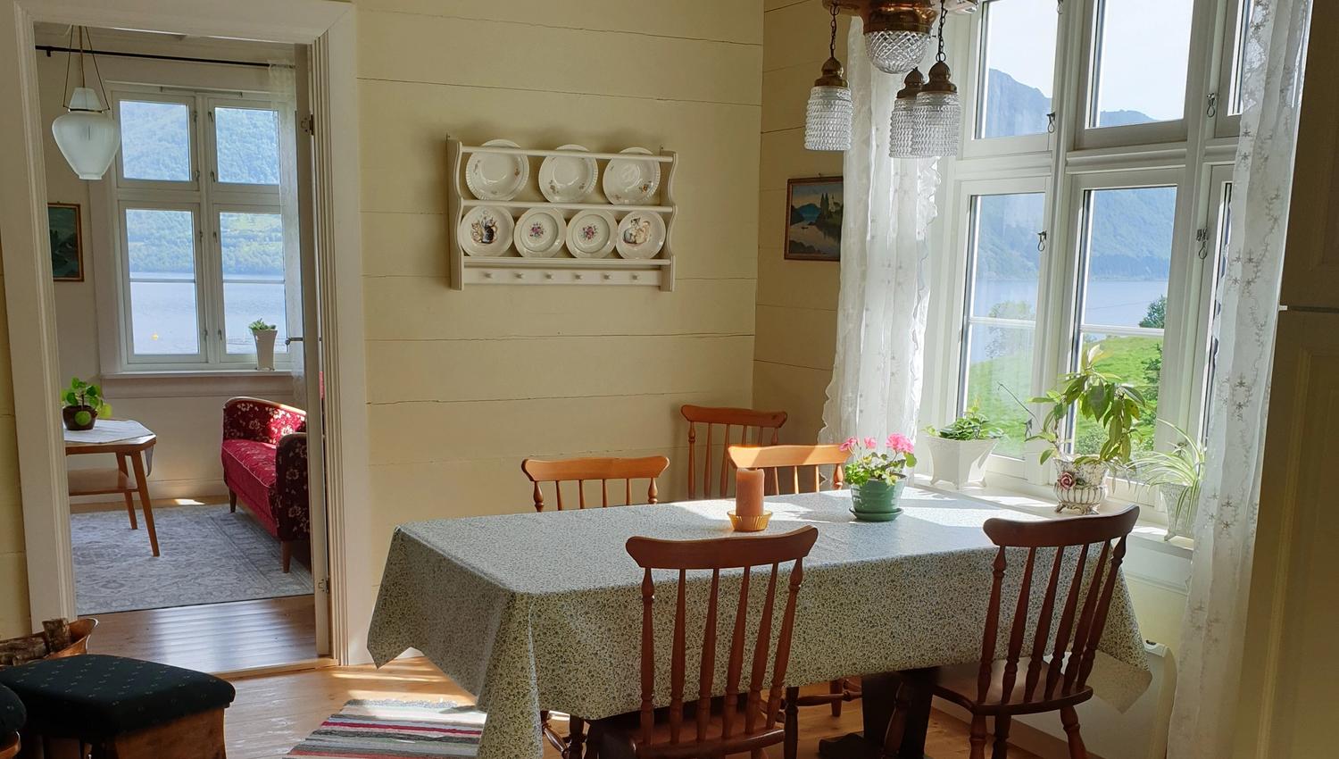 From the kitchen in the Holiday home.