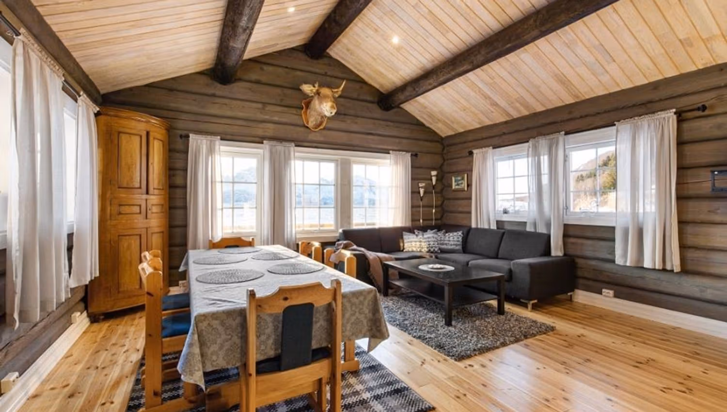 From the inside of Seafront lodge