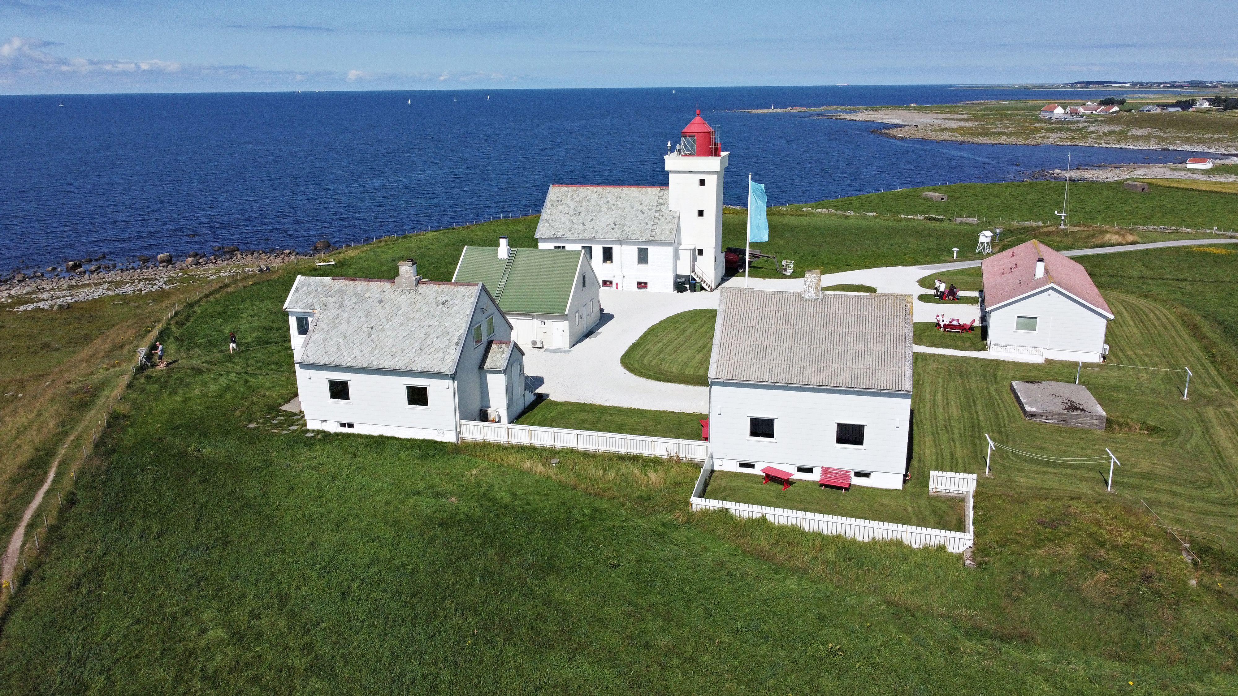 The lighthouse on a calm, quiet day