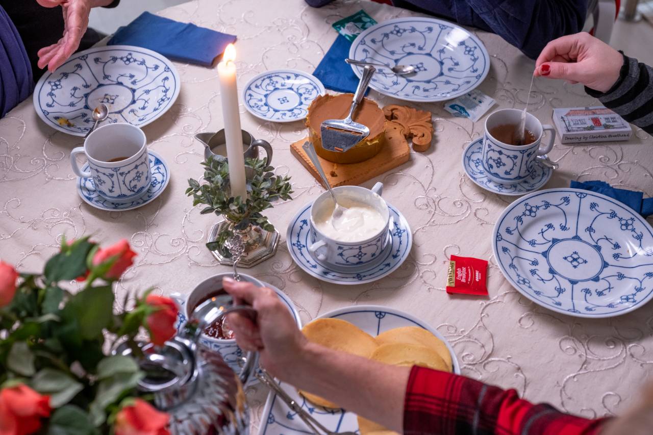 The brown cheese is a common ingredient in Norwegian homes