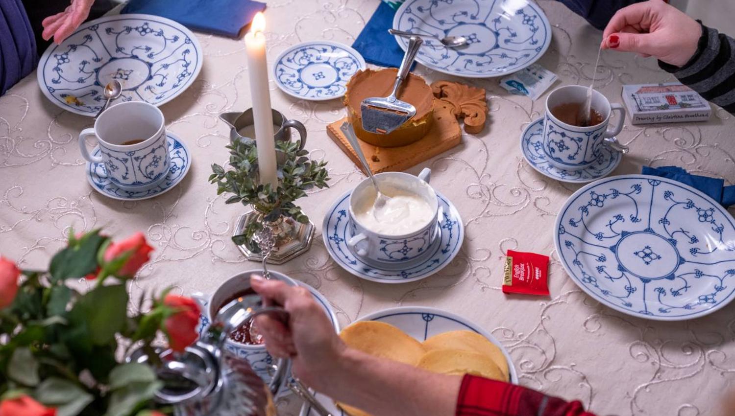 The brown cheese is a common ingredient in Norwegian homes