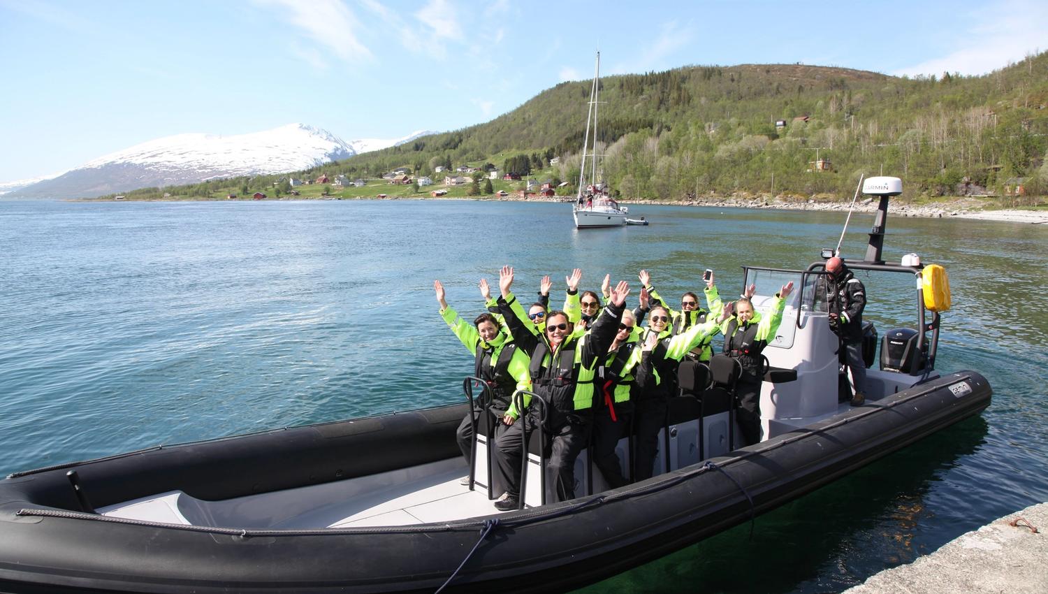 A RIB by the harbour