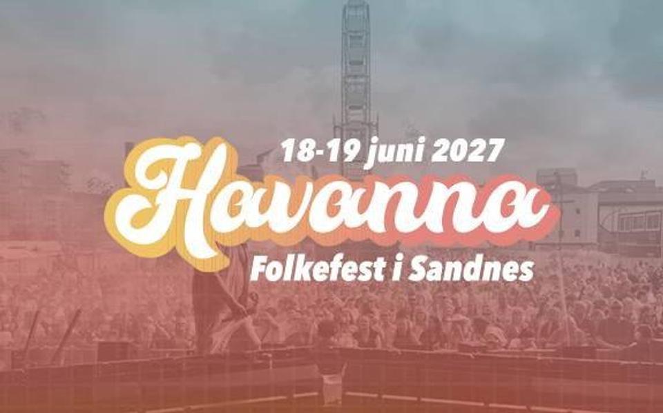 A poster advertising the Havana Festival in Sandnes