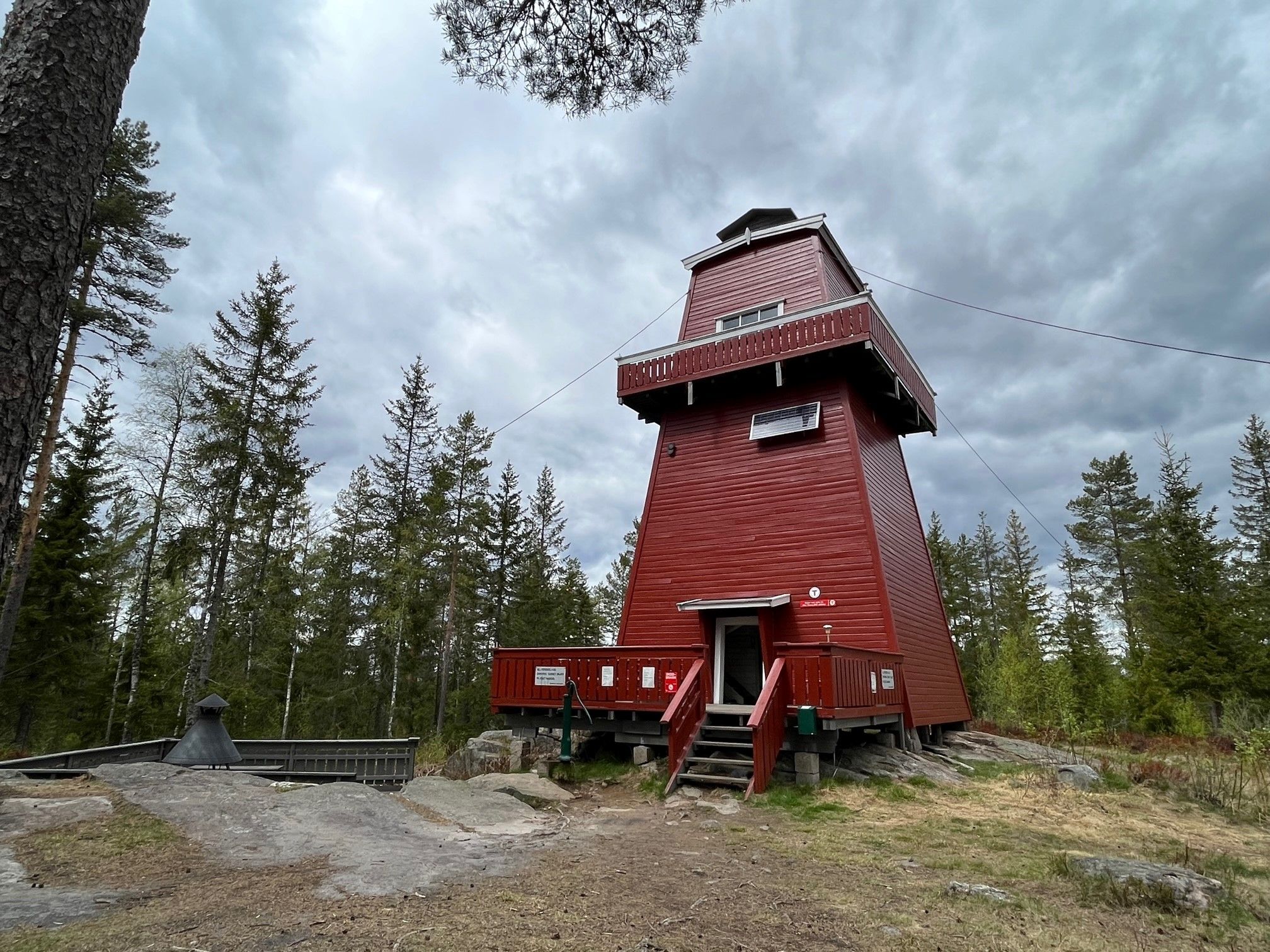high red tower