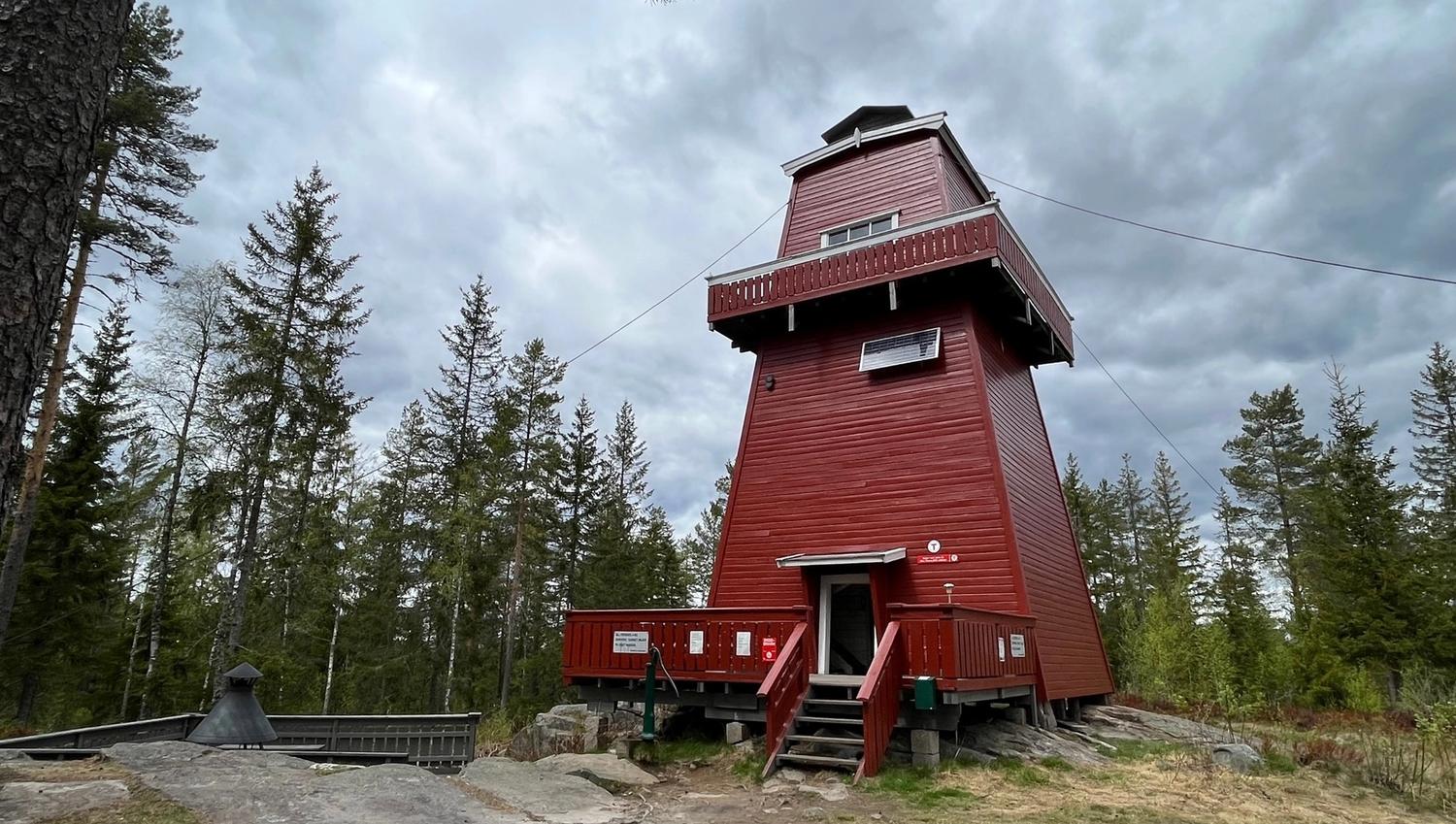 high red tower
