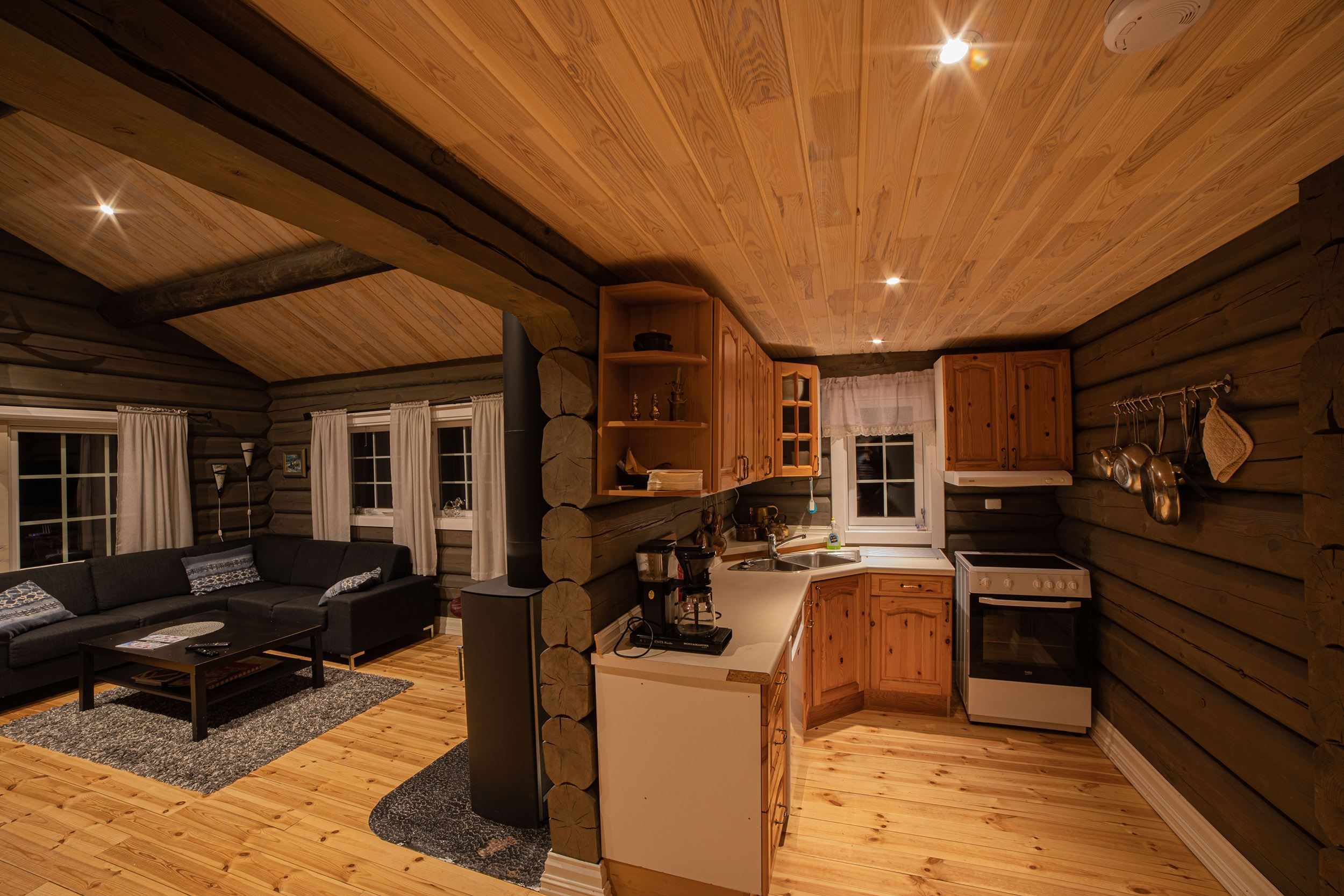 From the inside of Seafront lodge
