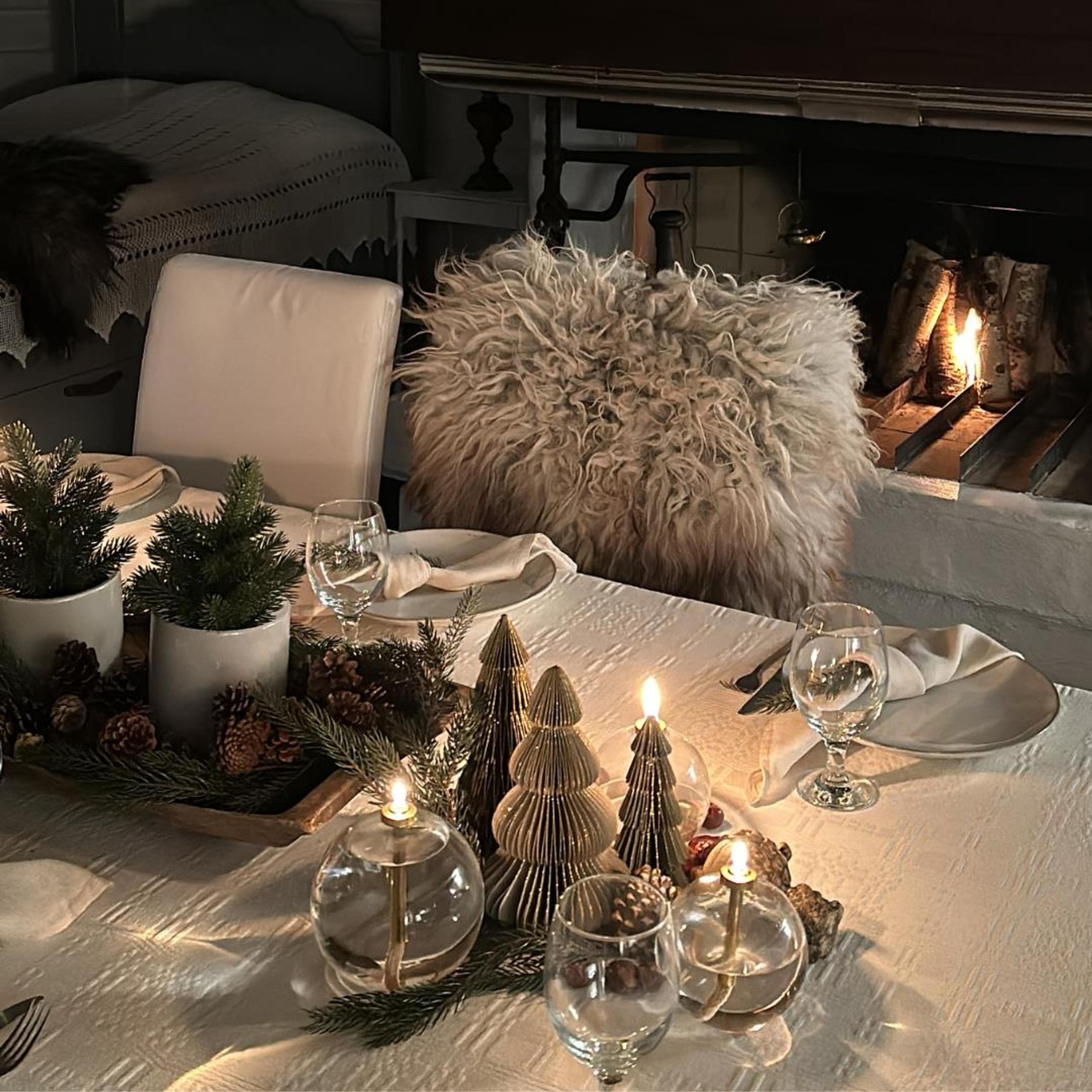 Julepyntet gjestehus