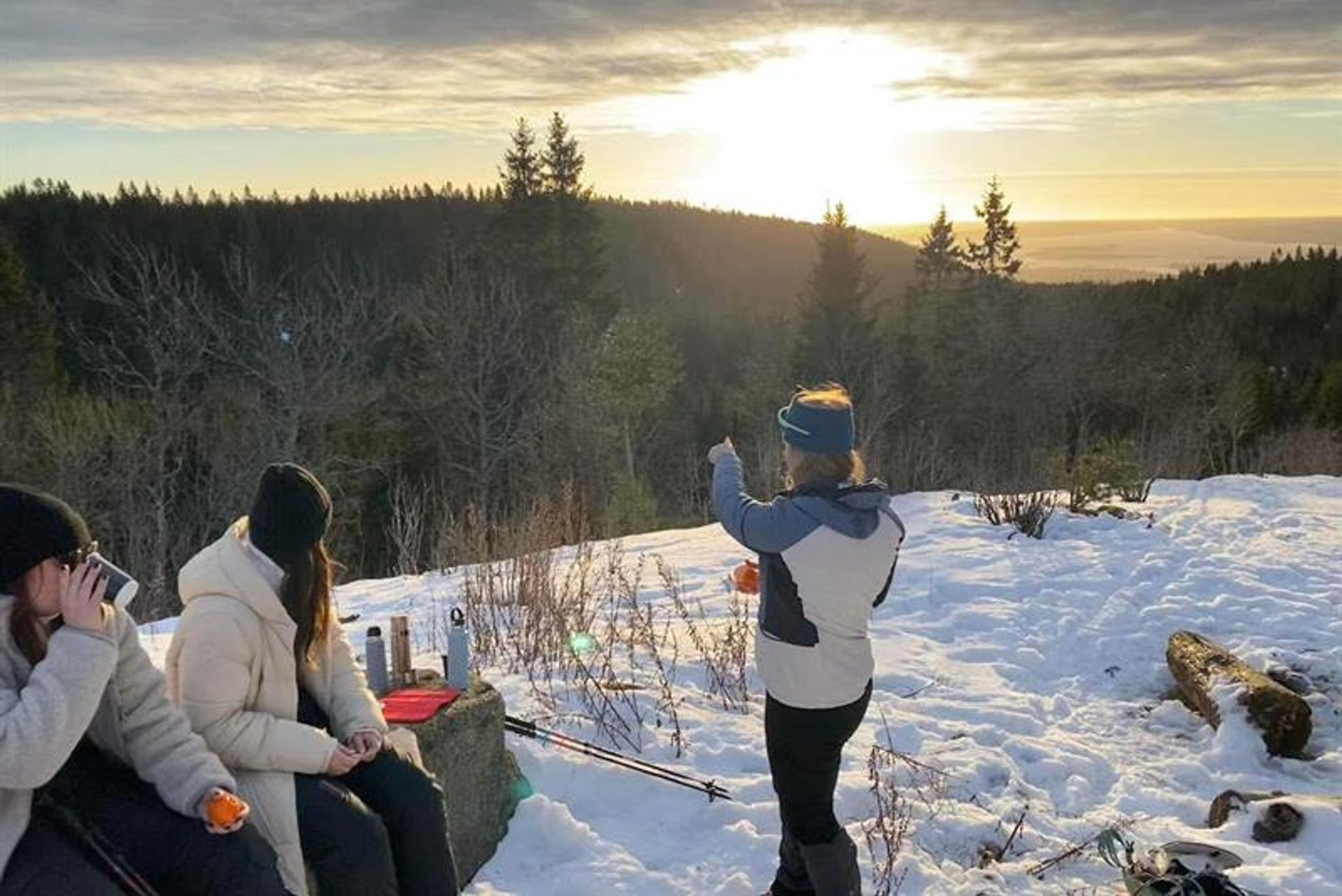 Lunsjpause fra skitur
